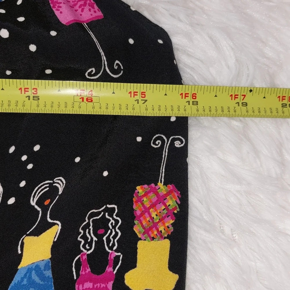 Carol Anderson Vintage‎ Sleeveless Black Mannequin Novelty Print Size 12P - Picture 6 of 9